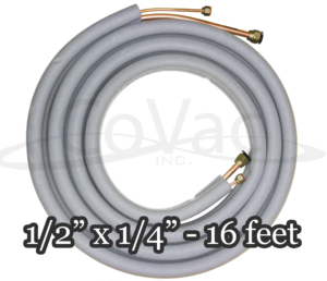 Line Set 1/2″ x 1/4″ – 16 Feet